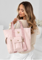 Skórzana Kabelka Georgina púdrovo ružová