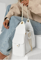 Skórzana Kabelka Celestia Biela