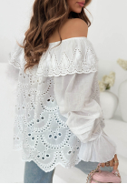 Ażurowa Blúzka Španielsky Summer Seaside béžová