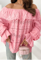 Ażurowa Blúzka Španielsky boho Pretty Sunshine béžová