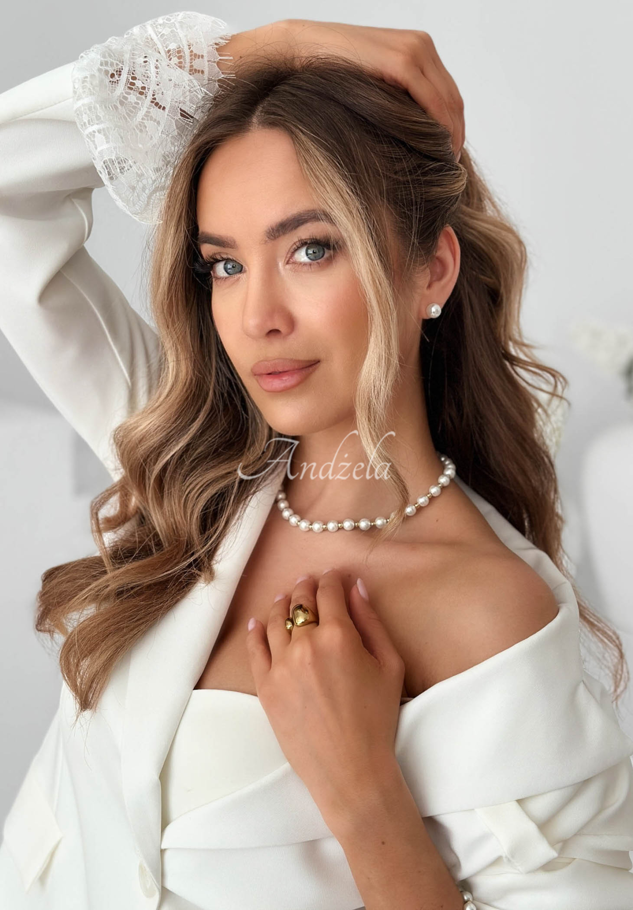 Náhrdelník z perál Pearl Harmony zlatý