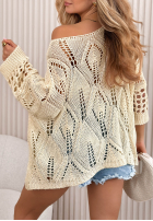 Ażurowy Sveter Nayami ecru