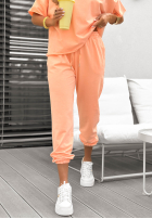 Súprava Tričko i Nohavice dresowe Double Trouble broskyňový