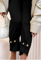 látkové Nohavice Classic Fit čierne