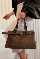 Zamszowa Kabelka Donna béžová