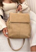 Zamszowy Ruksak  Celine Mokka