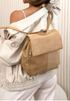 Zamszowy Ruksak  Celine Mokka