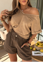 džínosové Kraťasy  Safari Trip žlté