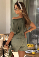 Tričko z dekoltem Venali ťavý