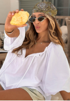 Wzorzysta Šatky Print Story khaki