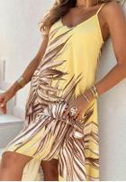 Wzorzysta Šaty maxi na ramiączkach Palmira pistaciová