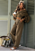 Krótki Kabát Meet Me khaki