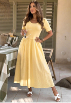 Šaty midi Aliyah ružová