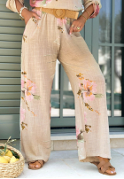 Súprava Blúzka i Nohavice w kwiaty Sunny Harmony béžový