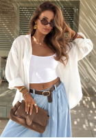 látkové Nohavice w paski Sunshine Story blankytné