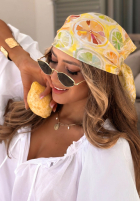 Wzorzysta Šatky w cytrynki Lemon Vibe žltá