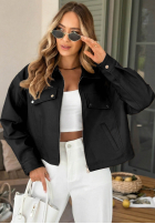 Skórzana Bunda bomberka Less Is More Mokka