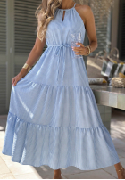 Zwiewna Šaty na ramiączkach w kratę Summer Sorbet žltá