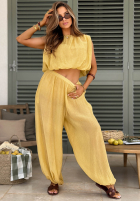 Súprava top i Nohavice Pretty Jasmine žltá