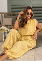 Súprava top i Nohavice Pretty Jasmine žltá