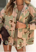 Bawełniana Bunda moro z kieszeniami City Alley khaki