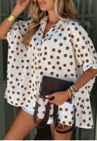 Košeľa w Bodky  Hello Bellissima Biela