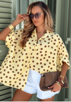 Košeľa w Bodky  Hello Bellissima Biela