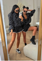 Košeľa w Bodky  Dot Romance čierna