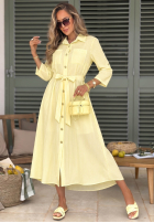 Koszulowa Šaty maxi w paski Julieta ružová