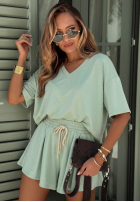 Tepláková súprava Tričko i krótkie spodenki Willy žltá