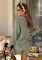 Mušelínová košeľa Elisabetta pistaciová