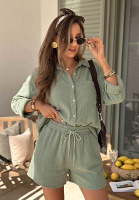 Mu&scaron;el&iacute;nov&aacute; ko&scaron;eľa Elisabetta khaki