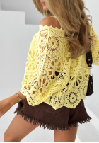 Koronkowa Blúzka Dreamy Lace blankytná