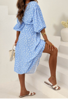 Šaty midi w Bodky  Guava Biela