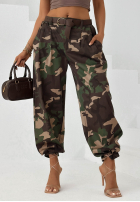látkové Nohavice balloon moro Camo Charm khaki