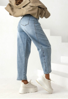 Nohavice džínosové banana z paskiem I Told You modré