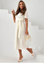 Šaty maxi z wiązaniem Stay With You ťavia