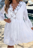 Haftowana Šaty z koronką boho Summer Lady Biela