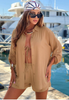 Súprava Košeľa i krótkie spodenki Summer Essence béžový