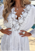 Haftowana Šaty z koronką boho Summer Lady Biela