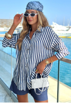 Košeľa w paski Sailor biało-modrá