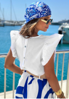 Blúzka z falbankami Ocean Crest Biela