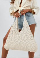 Ażurowy top boho Moana béžový