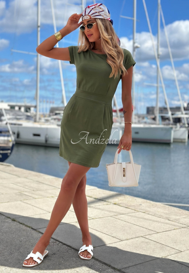 Bavlnen&eacute; &scaron;aty mini Sun Days khaki