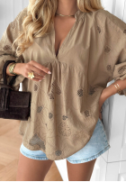 Haftowana Blúzka boho Beach Wish ecru