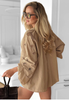 Haftowana Blúzka boho Beach Wish ecru