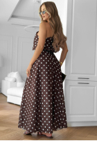 Súprava top i Nohavice w Bodky  Dotty Darling čokoládový