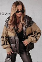 Prešívaná Bunda Cold Hands čierno-ťavia
