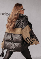 Prešívaná Bunda Cold Hands čierno-ťavia