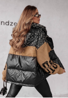 Prešívaná Bunda Cold Hands čierno-ťavia